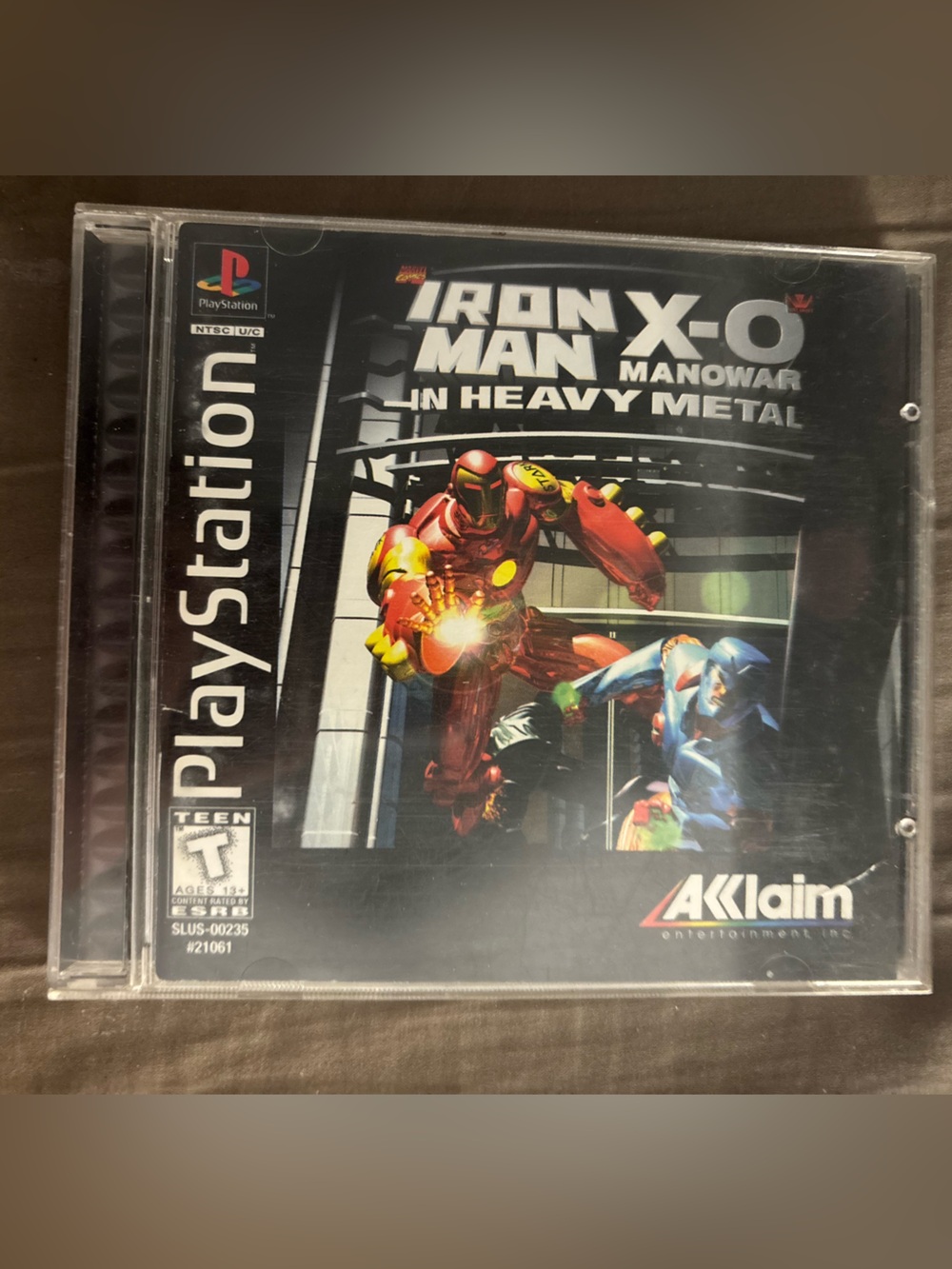 Acclaim Iron Man/X-O Manowar in Heavy Metal Sony PlayStation 1 PS1 NTSC-U/C